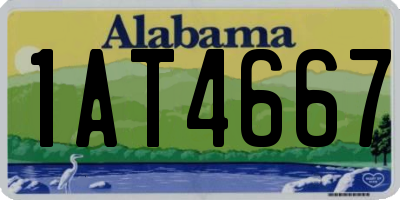 AL license plate 1AT4667