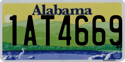 AL license plate 1AT4669