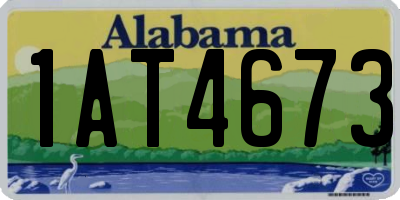 AL license plate 1AT4673