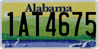 AL license plate 1AT4675