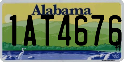 AL license plate 1AT4676