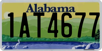 AL license plate 1AT4677