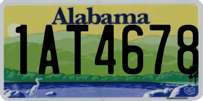 AL license plate 1AT4678
