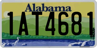 AL license plate 1AT4681