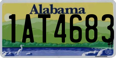 AL license plate 1AT4683