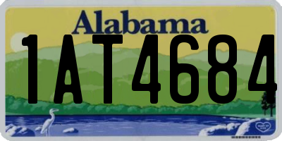 AL license plate 1AT4684