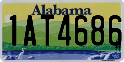 AL license plate 1AT4686