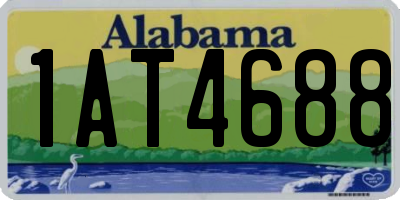 AL license plate 1AT4688