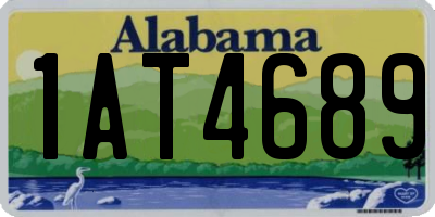 AL license plate 1AT4689
