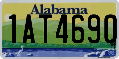 AL license plate 1AT4690
