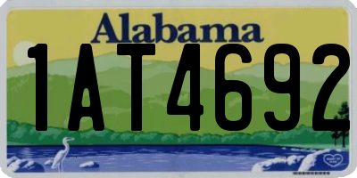 AL license plate 1AT4692