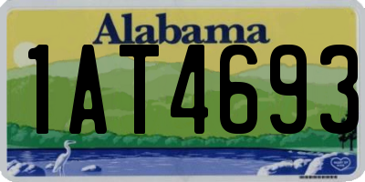 AL license plate 1AT4693