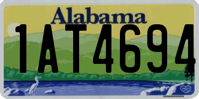 AL license plate 1AT4694