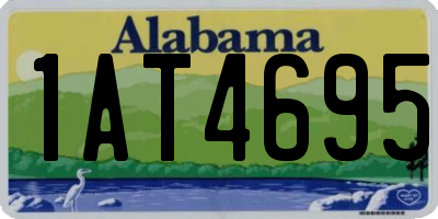 AL license plate 1AT4695