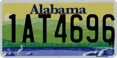 AL license plate 1AT4696