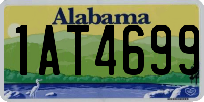 AL license plate 1AT4699