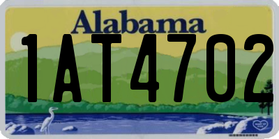AL license plate 1AT4702