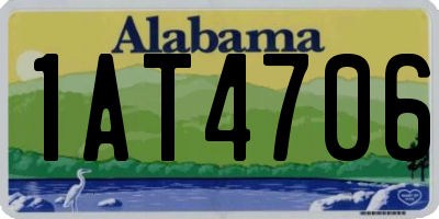 AL license plate 1AT4706