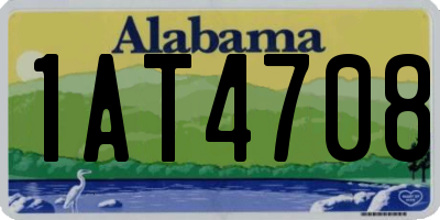 AL license plate 1AT4708