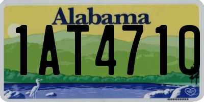 AL license plate 1AT4710