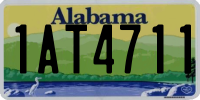 AL license plate 1AT4711