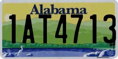 AL license plate 1AT4713