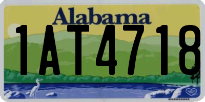 AL license plate 1AT4718