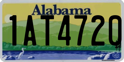 AL license plate 1AT4720