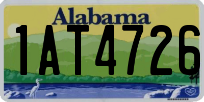 AL license plate 1AT4726