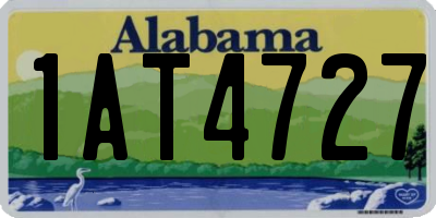 AL license plate 1AT4727