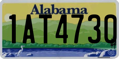 AL license plate 1AT4730