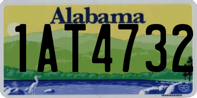AL license plate 1AT4732