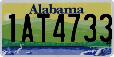 AL license plate 1AT4733