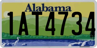 AL license plate 1AT4734