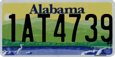 AL license plate 1AT4739