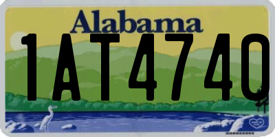 AL license plate 1AT4740