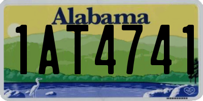 AL license plate 1AT4741