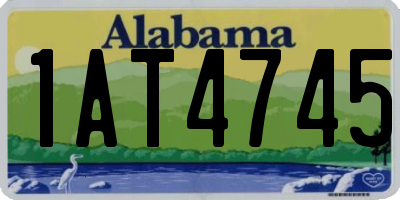 AL license plate 1AT4745