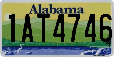 AL license plate 1AT4746