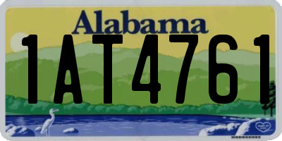 AL license plate 1AT4761