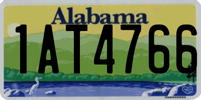 AL license plate 1AT4766