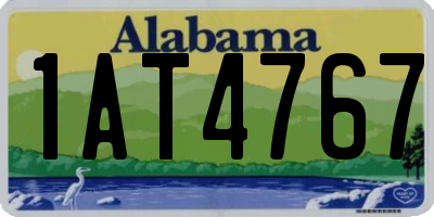 AL license plate 1AT4767