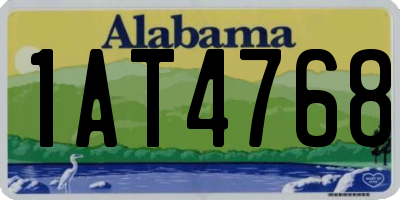 AL license plate 1AT4768