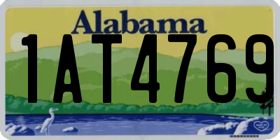AL license plate 1AT4769