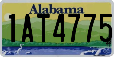 AL license plate 1AT4775