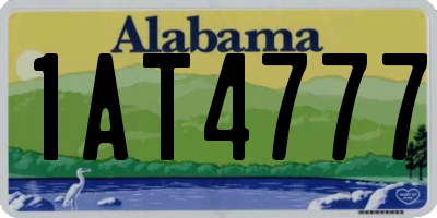 AL license plate 1AT4777