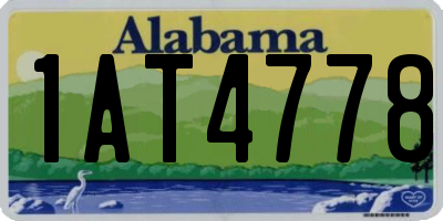 AL license plate 1AT4778