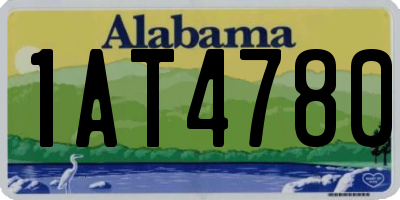 AL license plate 1AT4780
