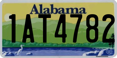 AL license plate 1AT4782