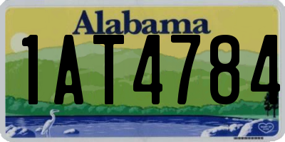 AL license plate 1AT4784